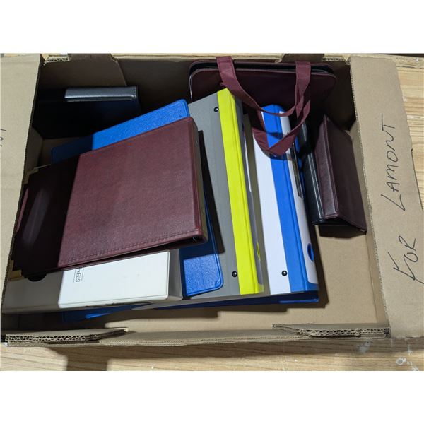 Lot of Assorted Binders & Organizers etc.