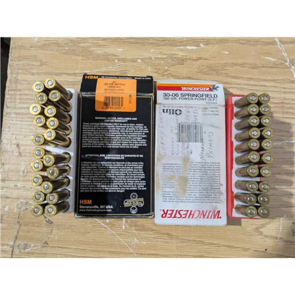 (40) 30-06 Mixed Ammunition Lot