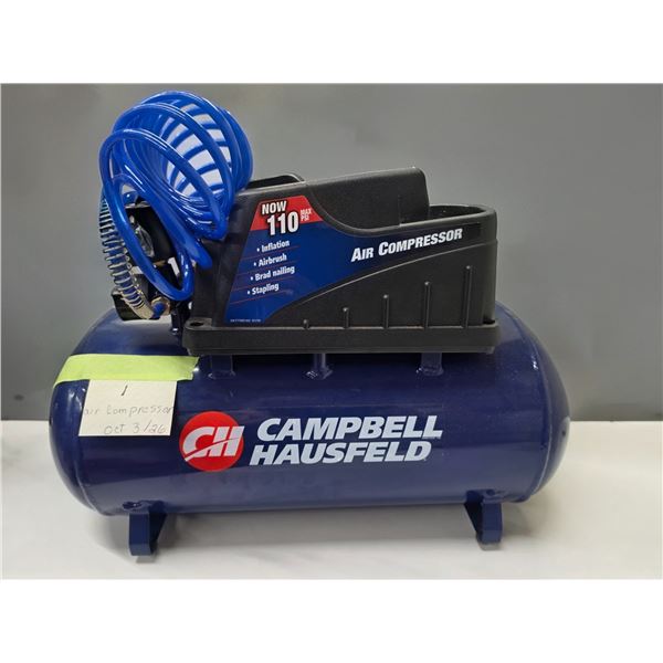 Campbell Air Compressor, 110 Max PSI