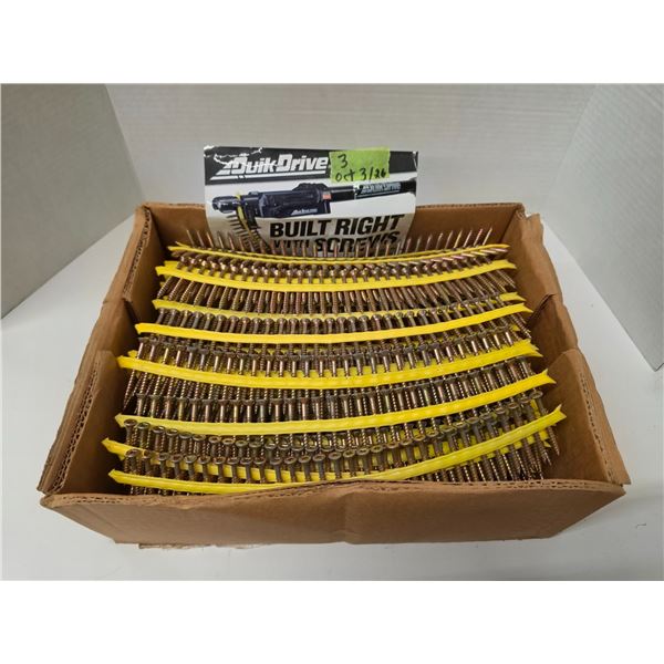 Full Box Quick Drive Screws 2” #3 Square Drive