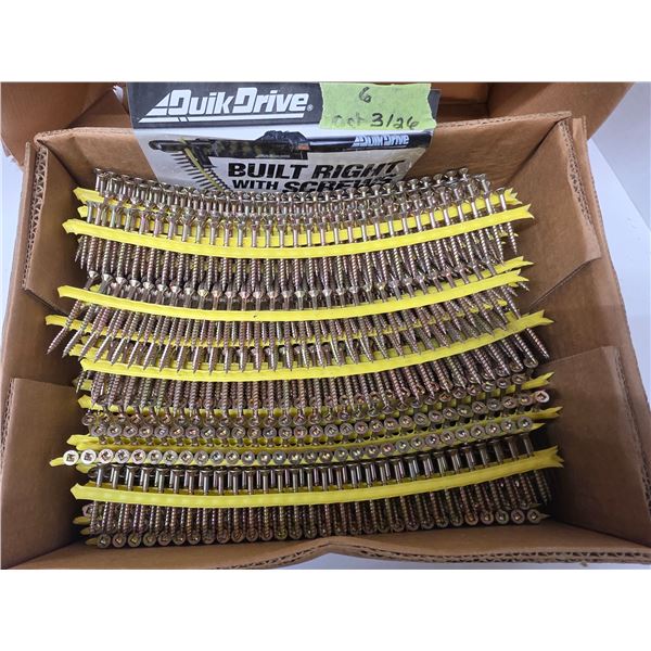 Full Box Quick Drive Screws 2” #3 Square Drive