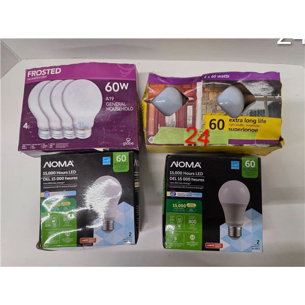 Lot of 60-watt Lightbulbs