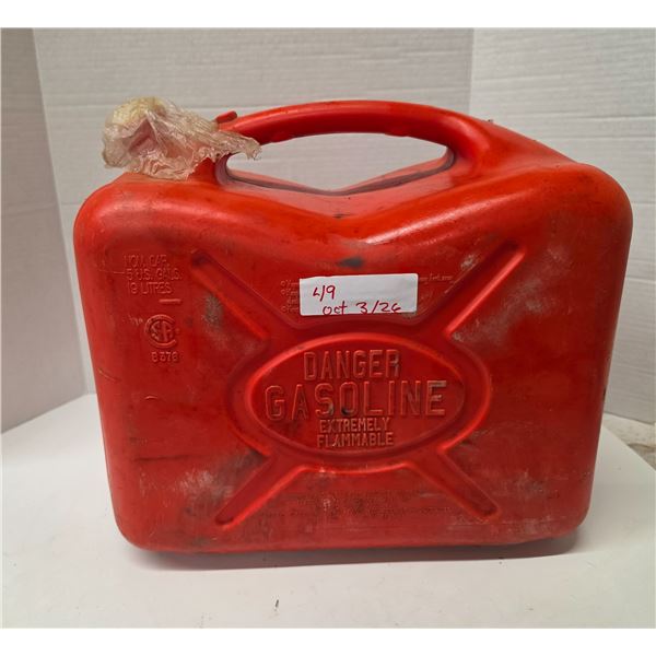 19L Gasoline Tank (Missing Cap)