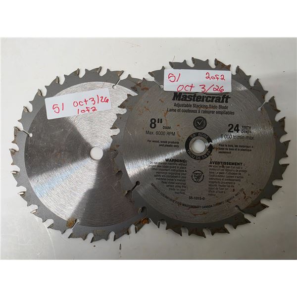 (2) 8” Saw Blades