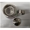 Image 2 : NEW 800ml Stainless Steel & Glass Teapot