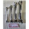 Image 1 : (4) Drop Forged 6-Point Flare Nut Wrenches