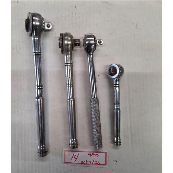 (4) Thumbwheel Drive Ratchets, ¼ ? ½