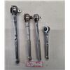 Image 1 : (4) Thumbwheel Drive Ratchets, ¼ ? ½