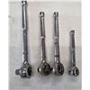 Image 2 : (4) Thumbwheel Drive Ratchets, ¼ ? ½