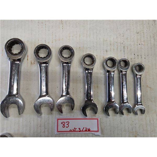 (7) Chubby Ratcheting Wrenches