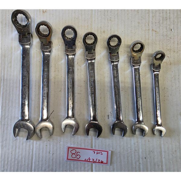 (7) Flex Head Ratchet Wrenches