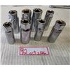 Image 1 : (8) Chrome Drive Spark Plug Sockets