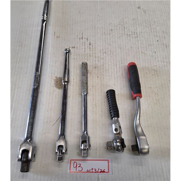 Ratchet Breaker Bars, Drive Flex Ratchet, Angle Ratchet