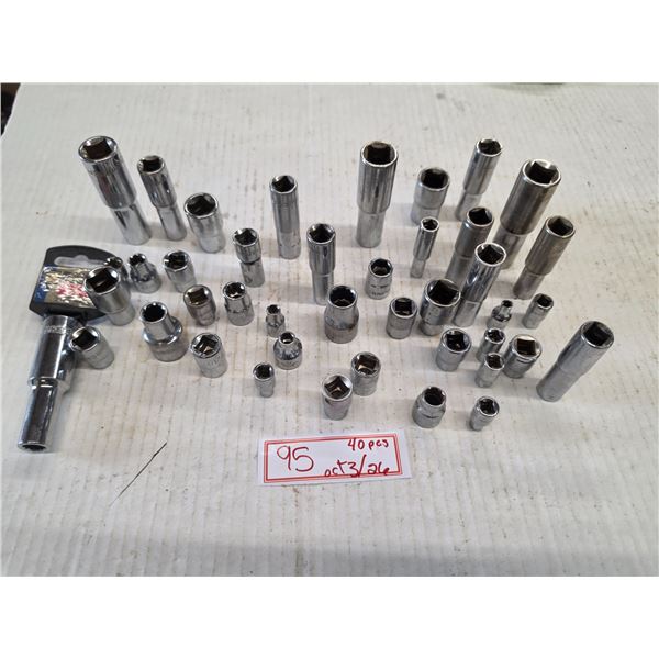 (40) Assorted Sockets