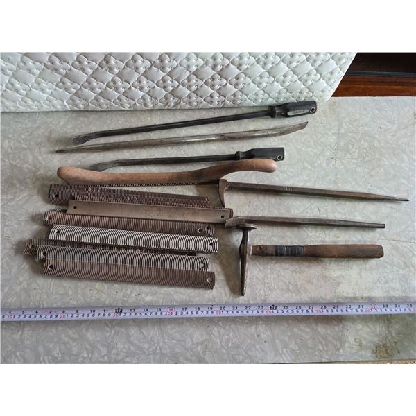 Asst. Tool Lot – Files, Hammer, Prybars, etc.