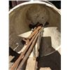 Image 3 : Bucket of spare wheel wrenches with jack