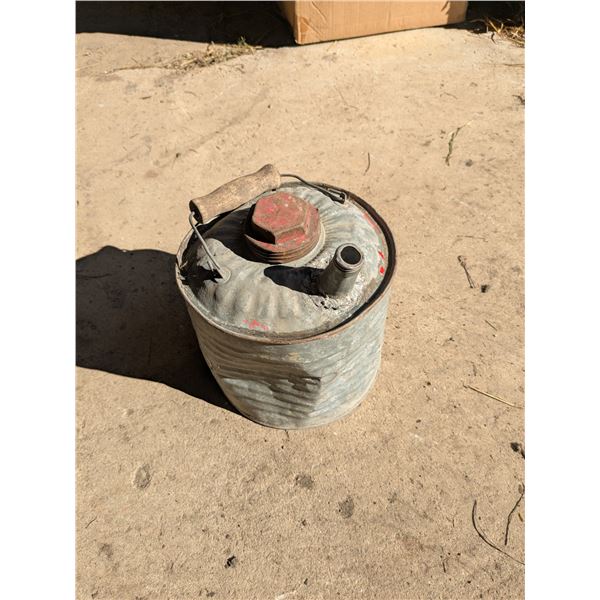 Vintage galvanized gas can- 1 gallon