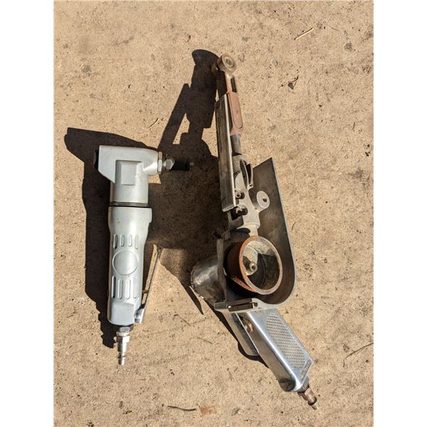 Pnewmatic belt sander and die grinder