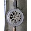 Image 2 : Heavy Fishing Rod w/ Steel Line (missing crank handle on reel)