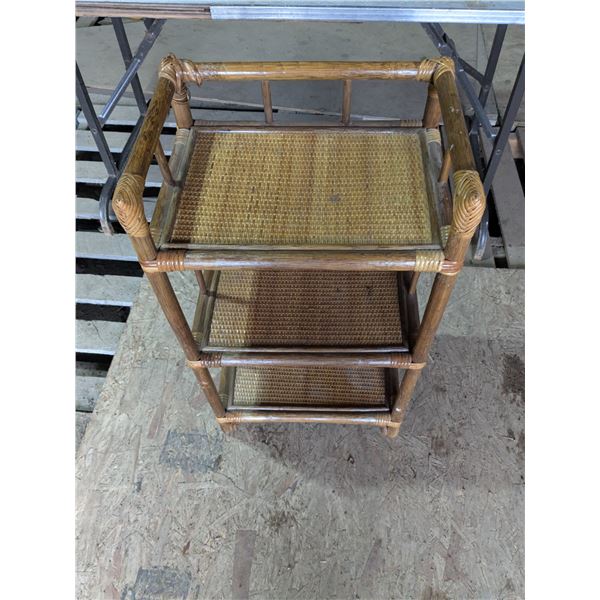 3-Tier Wicker Shelf