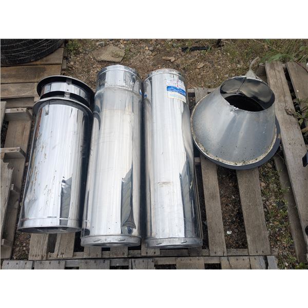 Insulated Chimney Pieces and Roof Flange