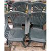 Image 1 : Set of (4) Plastic Patio/Deck Chairs