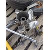 Image 2 : Mixed Pallet Lot – Trailer/Implement Tires, Shop Broom, etc.