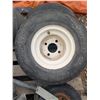 Image 4 : Mixed Pallet Lot – Trailer/Implement Tires, Shop Broom, etc.