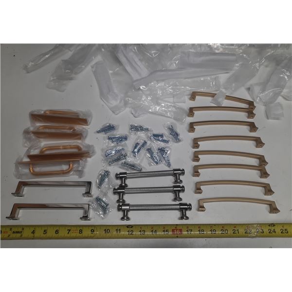 Lot of various cabinet and drawer handles. (All New Brand New)