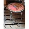 Image 4 : (2) Stained Glass Stools – 12”diam. x 21”H