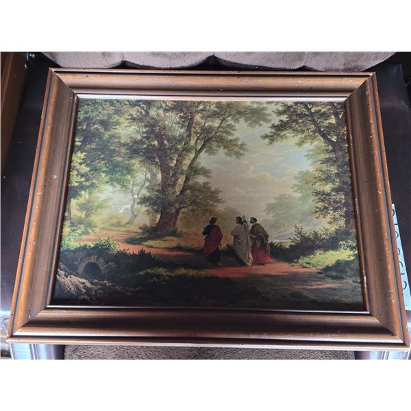 Framed Jesus Picture, 20”x 24”