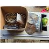 Image 1 : Box of misc hardware- saw blade clocks