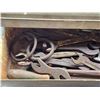 Image 2 : Tool box with antique wrenches
