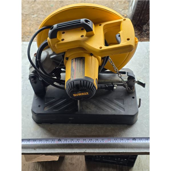 14" dewalt chop saw- works