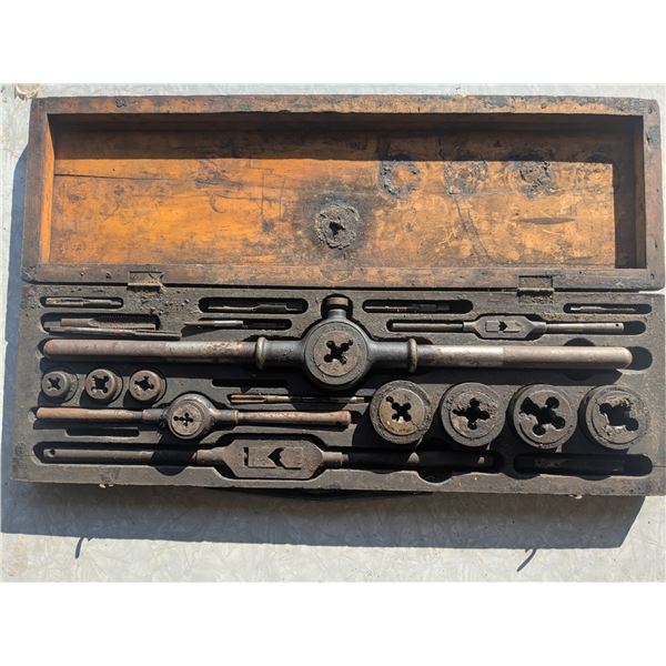 Vintage Large Tap and Die Set