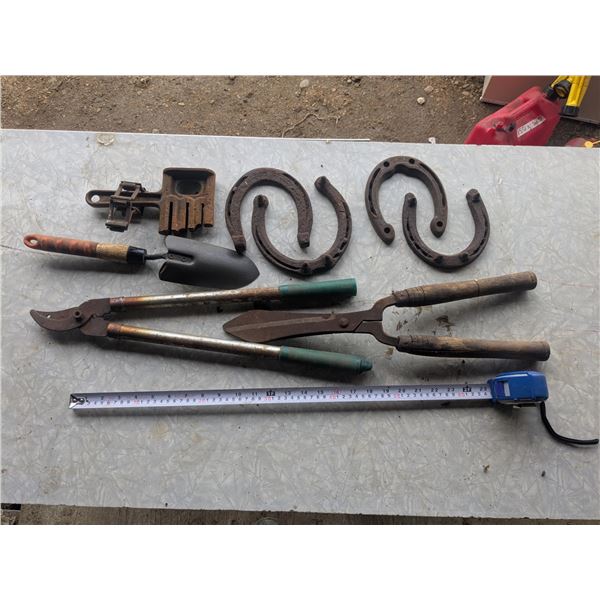 Vintage Garden Tools inc. John Deere, Horseshoes, etc.
