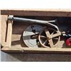 Image 2 : Tool carrier, antique pullies, misc