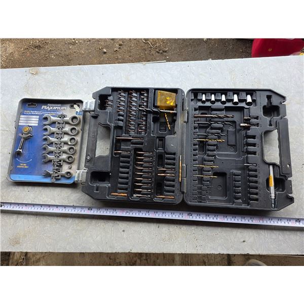 Mastercraft wrenches and dewalt drill bits