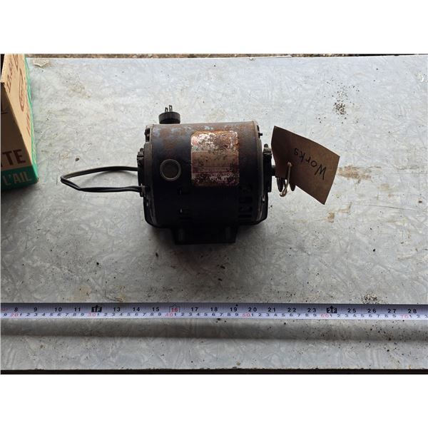 1/3 hp electric motor- works