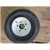 Image 1 : Trailer tire and rim- 5.7-8