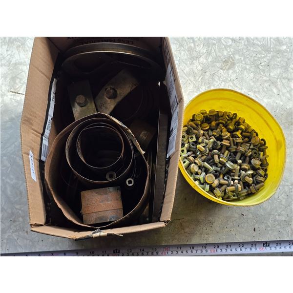 Lot of hardware, bolts, nuts, misc items