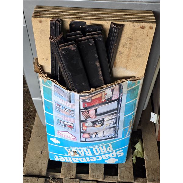 Shelving unit- disassembled - unknown size