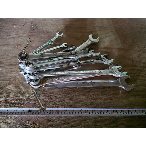 Lot of wrenches- up to 1-1/8