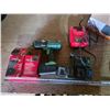 Image 1 : Snap on impact drill with 4 batteries and charger- works