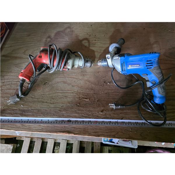 2 corded drills- untested