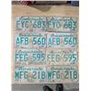 Image 1 : 4 pairs of sask license plates