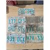 Image 1 : 7 mixed sask license plates