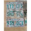 Image 3 : 7 mixed sask license plates