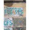 Image 4 : 7 mixed sask license plates