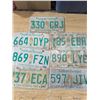 Image 1 : 7 mixed sask license plates